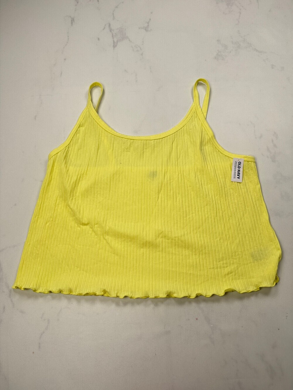Old Navy Camisole Tank Top Yellow 90s VTG Bold Statement Piece - Womens 4X